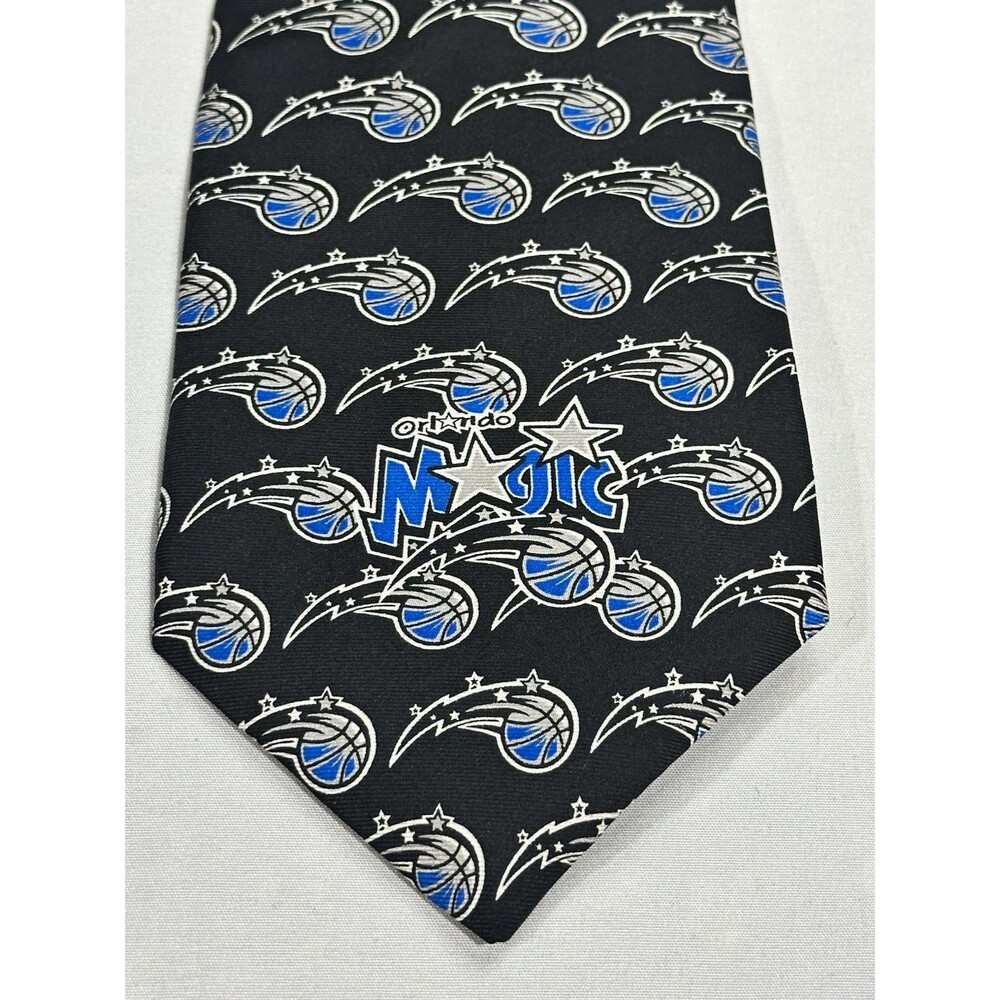 NBA Orlando Magic Basketball Logo Black Novelty Neck Tie  NWT